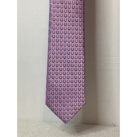 American Lifestyle‎ Men's Horseshoe Necktie Purple- Fast Shipping! - Picture 2 of 7